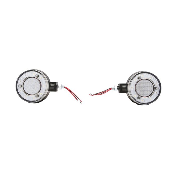 Lampa gabarit LED 12/24V pentru oglinda camion rosu/alb