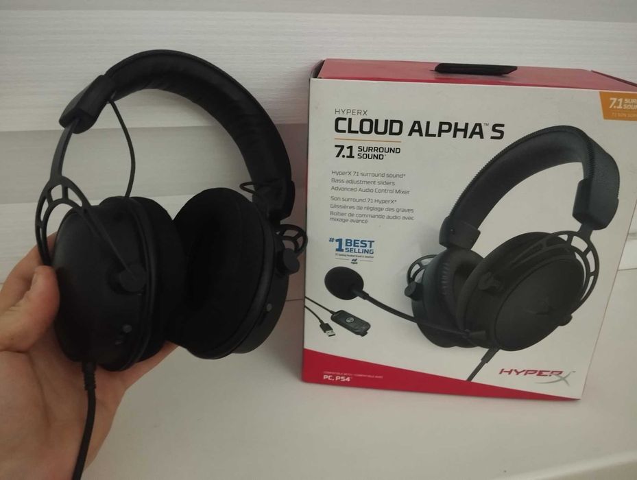 Игровые наушники HyperX Cloud Alpha S, Black