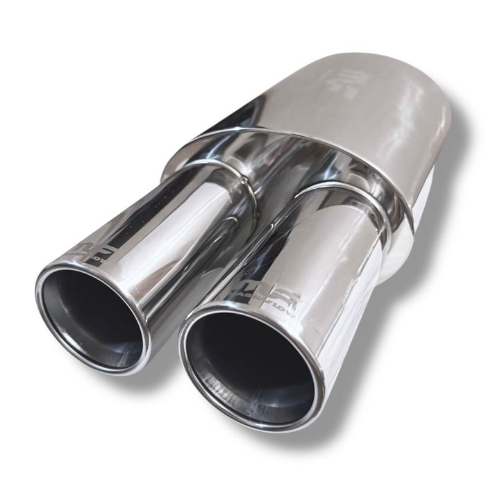 MagnaFlow chrome style выхлоп 1 вход 2 выход универсальный
