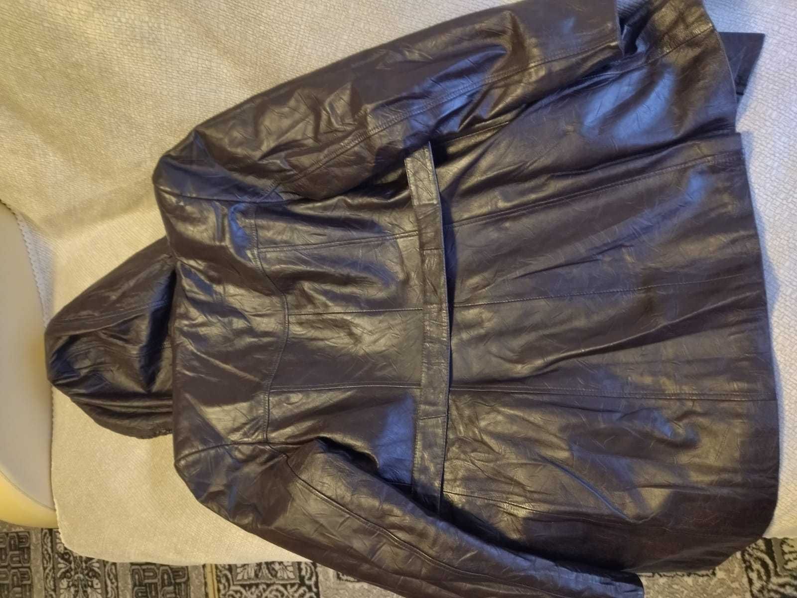 Куртка кожаная с меховой подстежкой