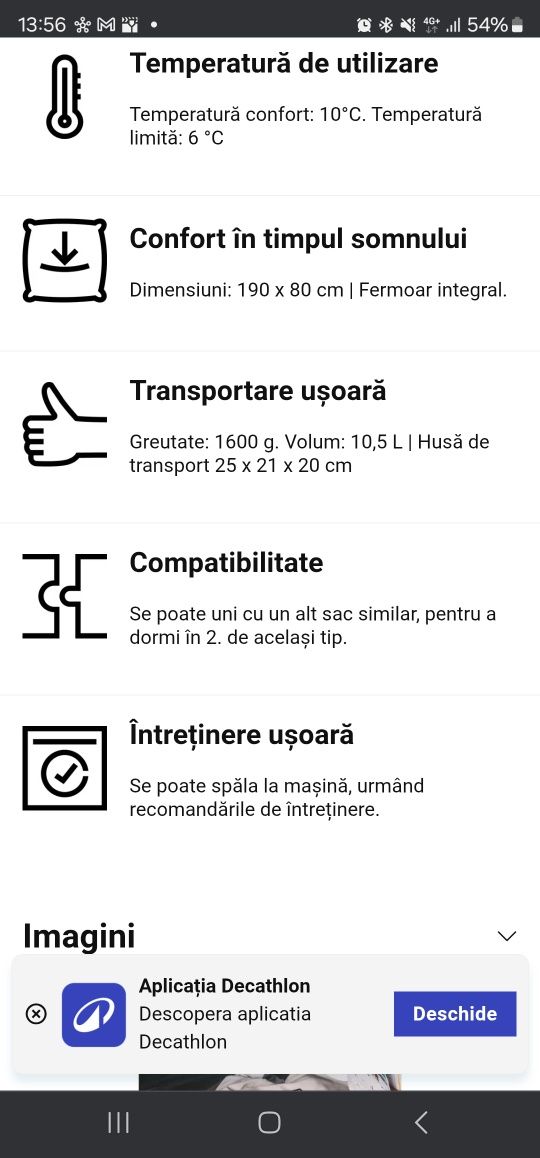 Sac de dormit 10°