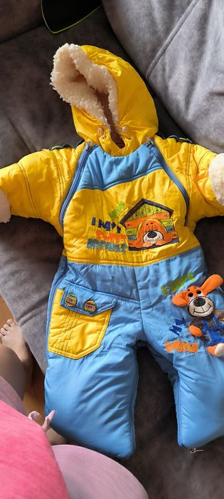 Комбинезон зимний, натуральная овчина.