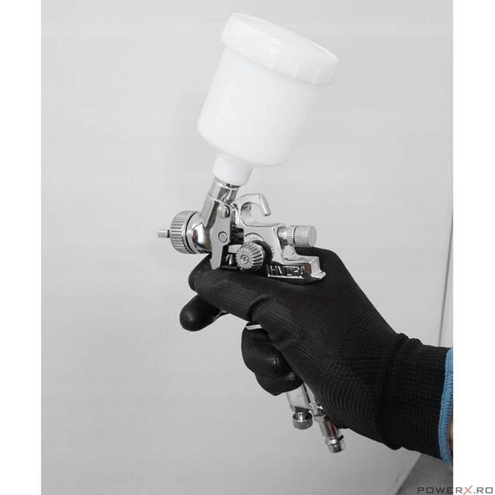 Pistol de vopsit pentru retusuri, duza 0.8mm, 125ml, prindere 1/4'',