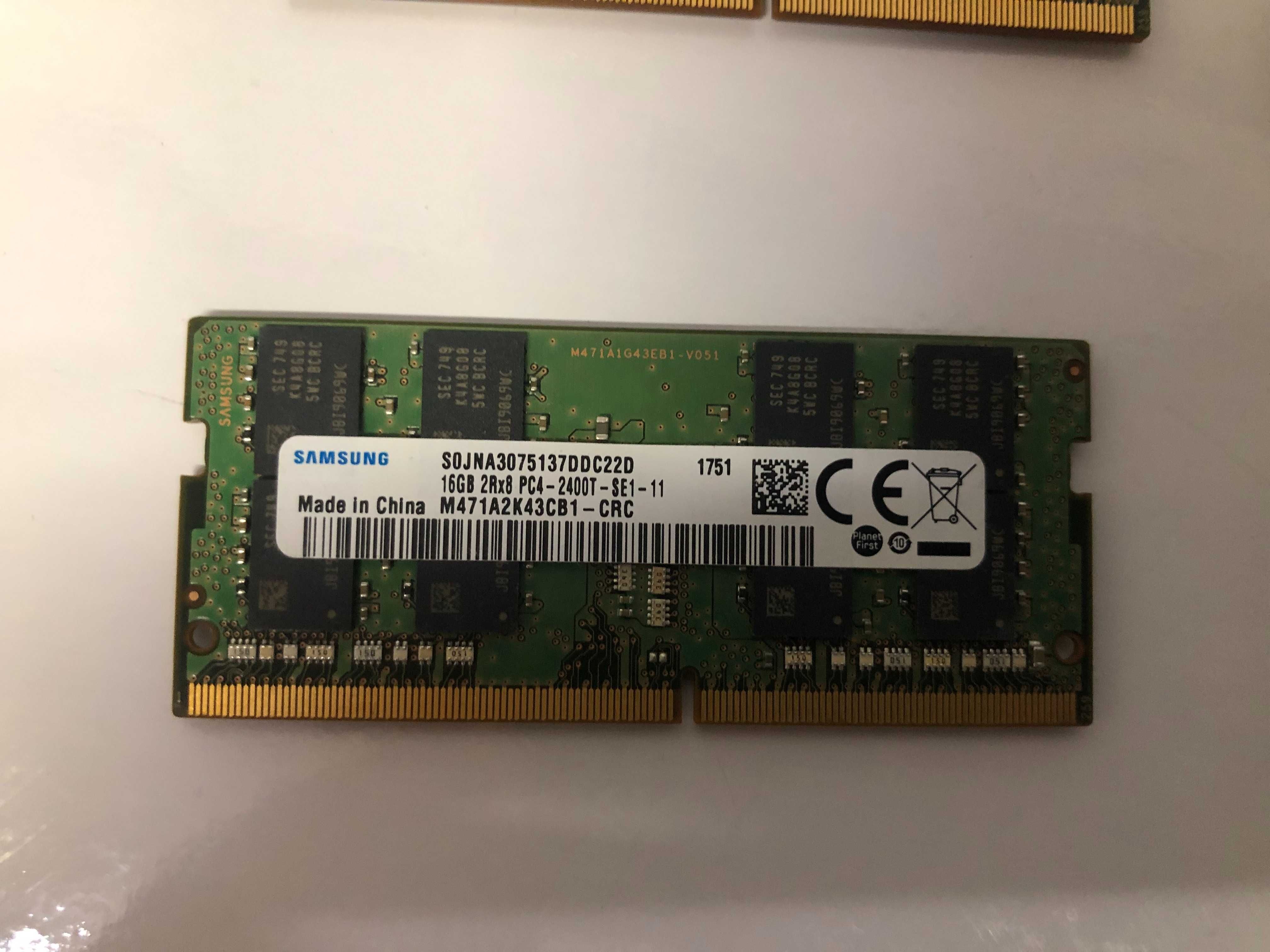 Memorii laptop Sodimm DDR4 16 Gb 2400 SAMSUNG M471A2K43CB1, Garantie