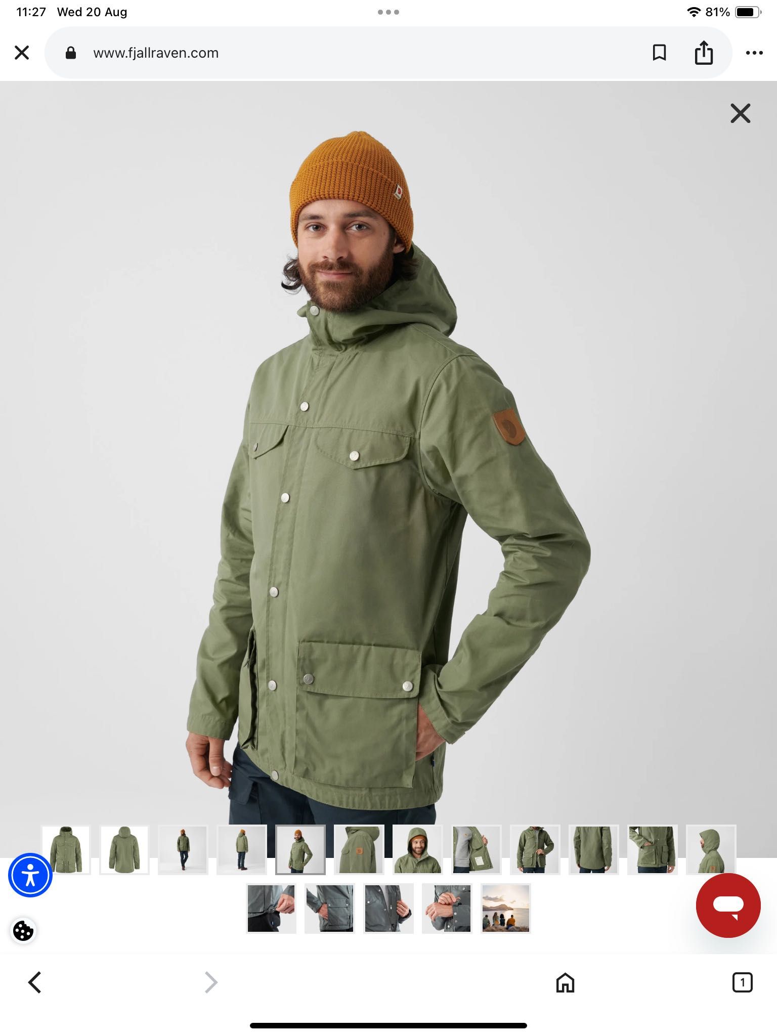 Fjallraven greenland-оригинално яке 52л