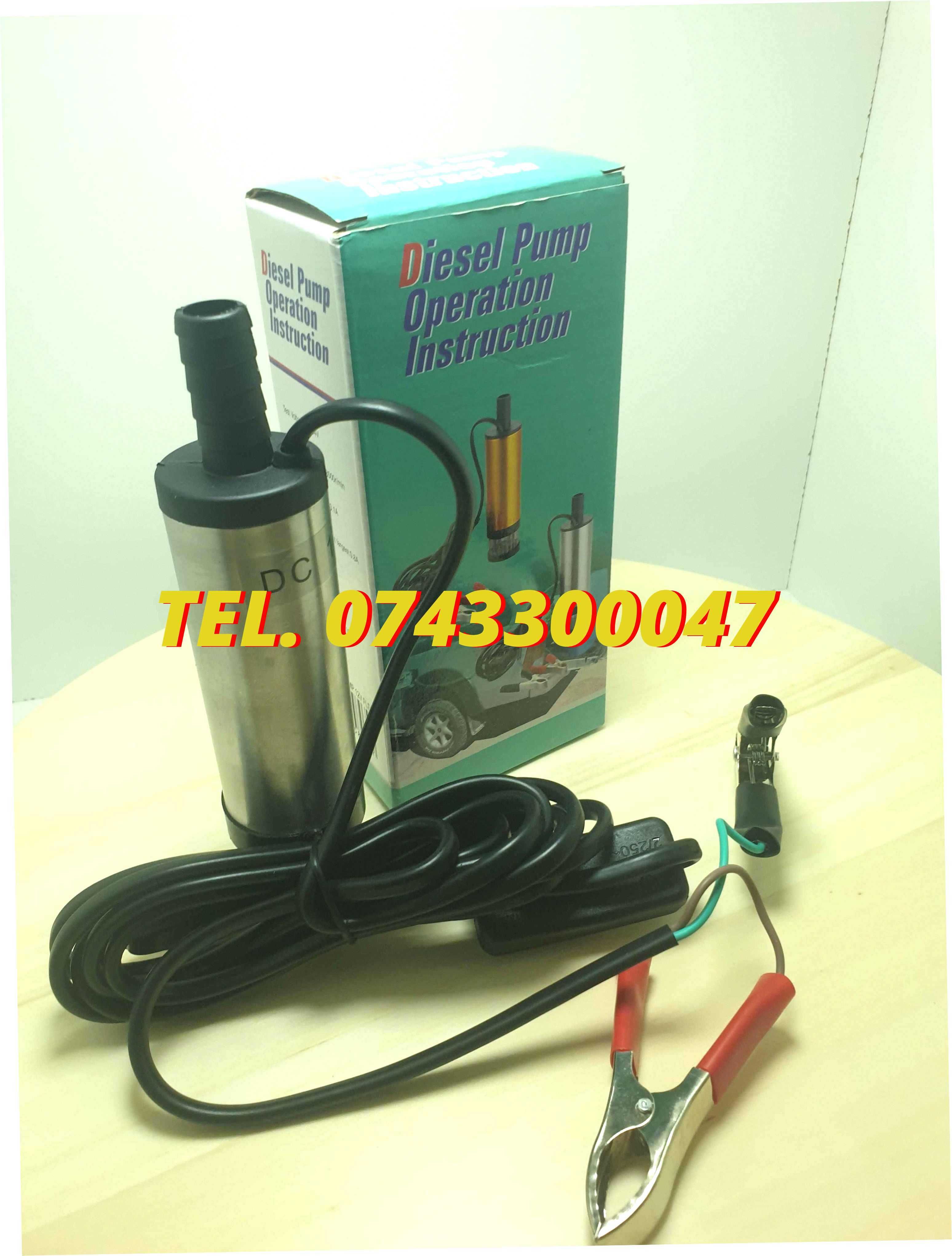 Pompa Submersibila Transfer Orice Lichid Vin Motorina 12lminut 12v