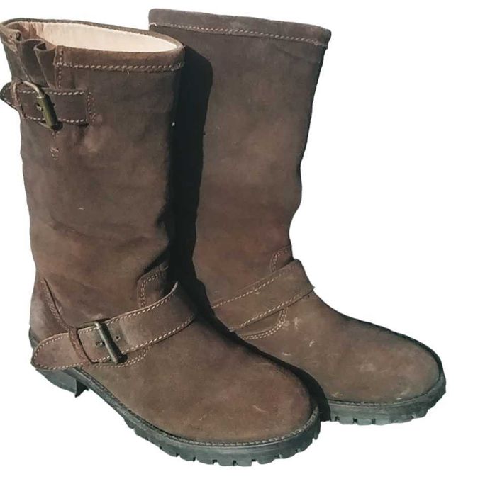 Cizme piele intoarsa, 35,5-22,5 cm