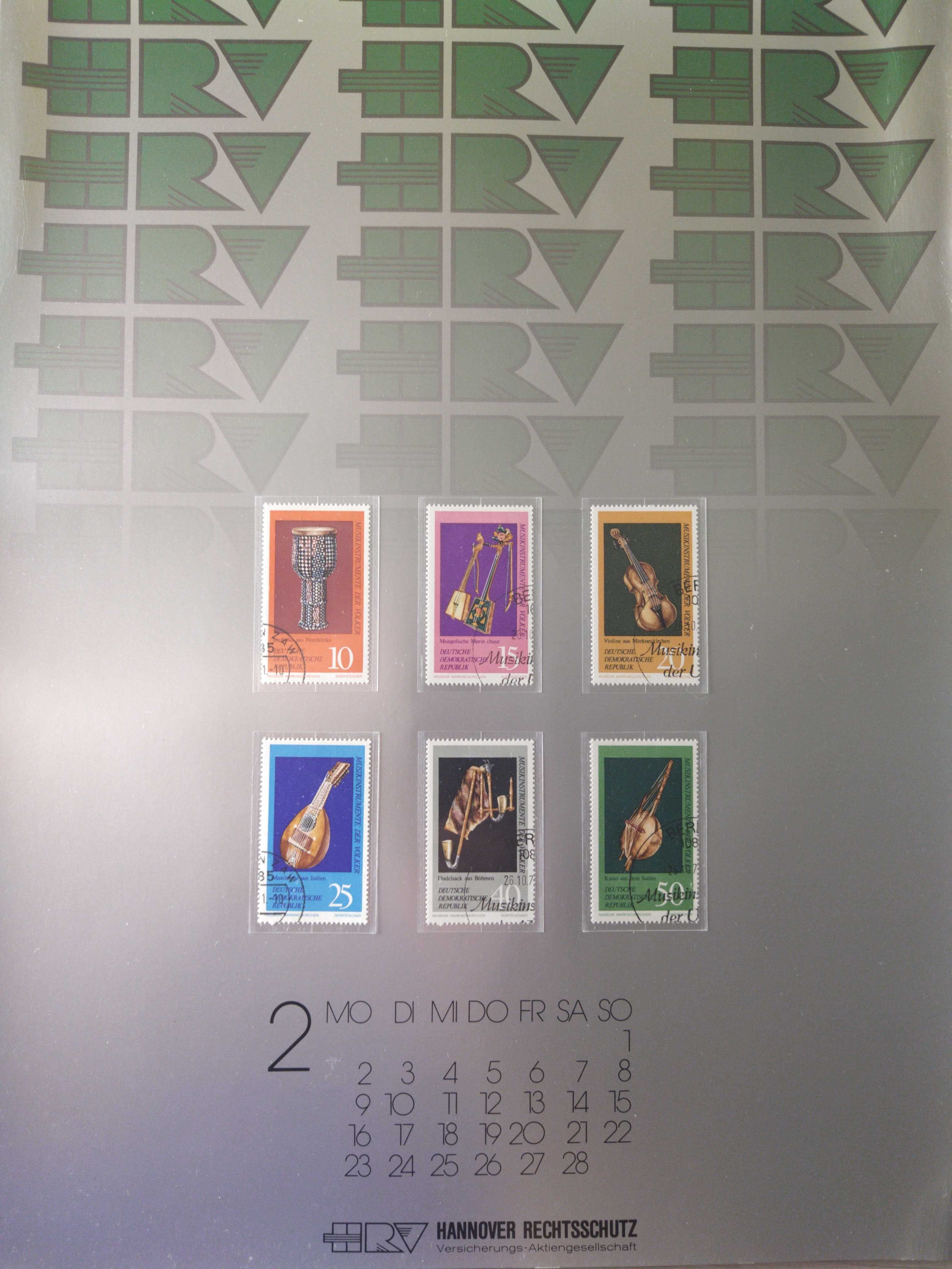 Колекция пощенски марки на тема Музика