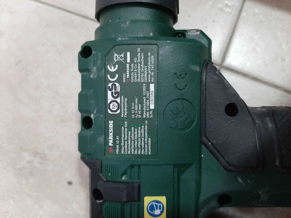 PARKSIDE Акумулаторна бормашина PBHA 12 A1,Батерия,Куфар