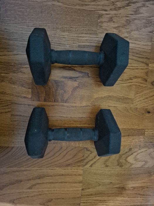 Gantere 5 kg – set 2 bucăți – stare foarte bună