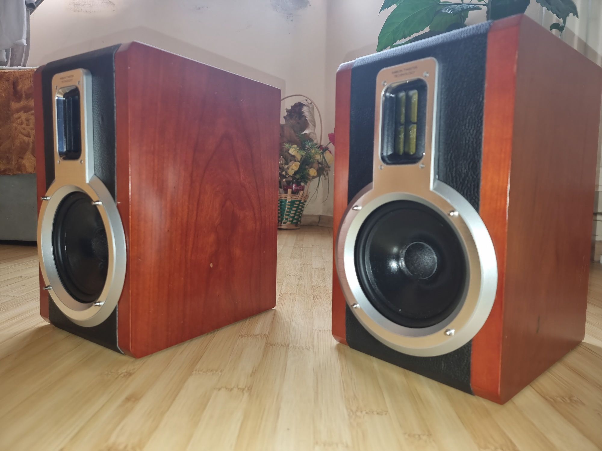 PROBA AV Boxe Philips Upgrade VIFA piele neagra MONACOR 6ohm80w