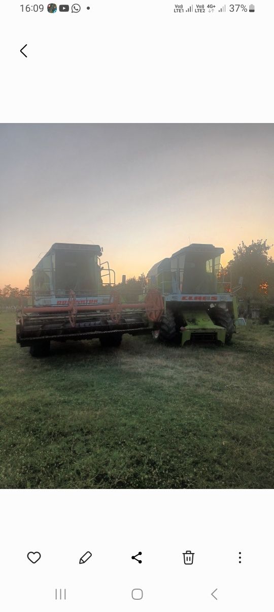 Vând stivuitor cu motor fiat în 3,combine claas dominator 78S,motor în