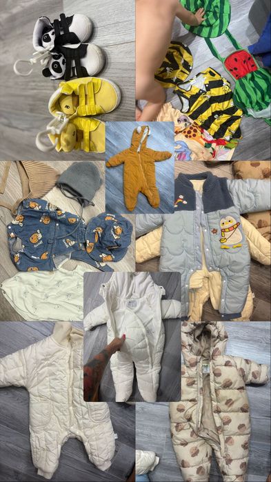 Продам детские комбенизоны новые и вещи
