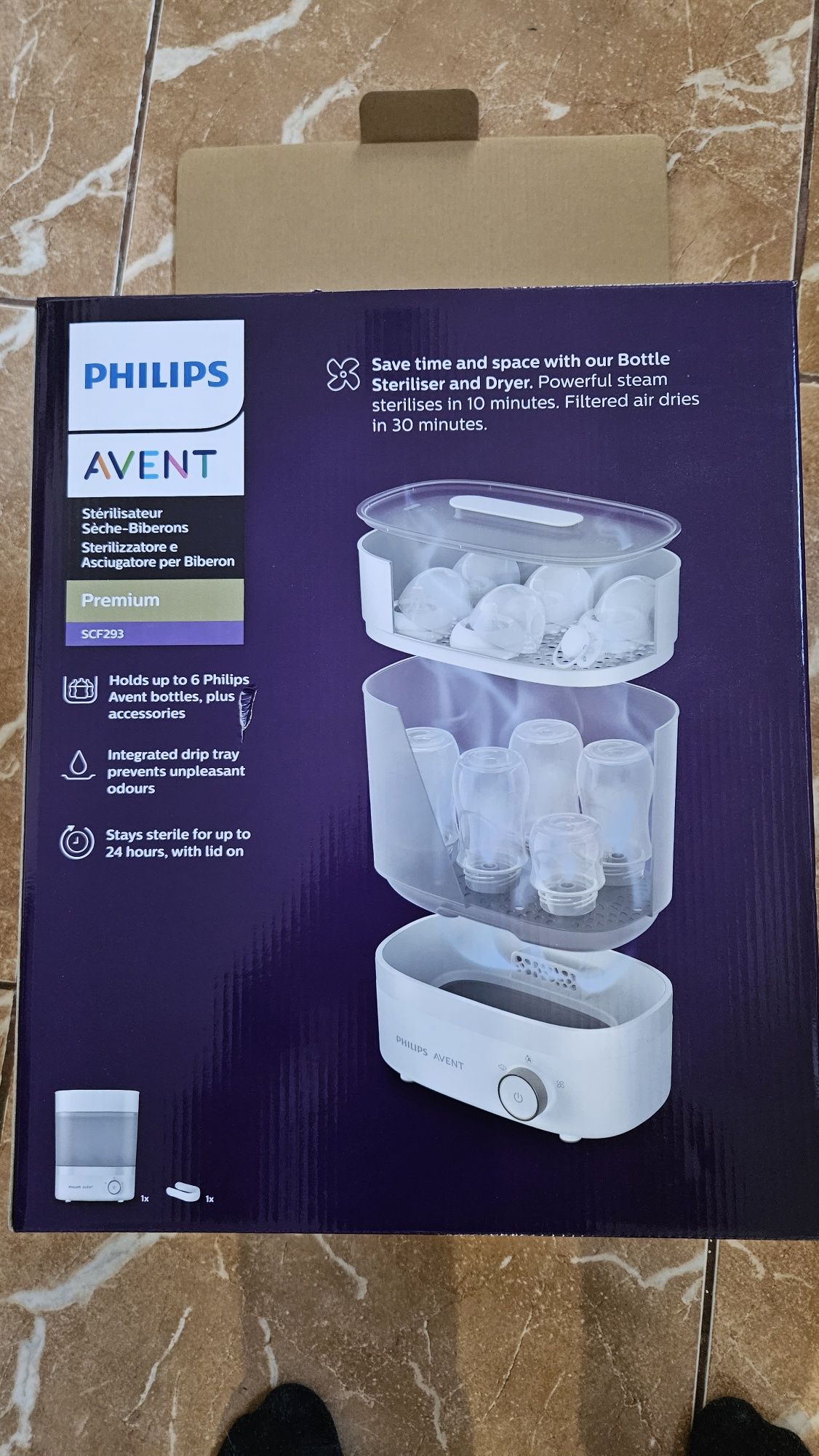 Philips avent sterilizator si uscator de biberoane pentru bebe