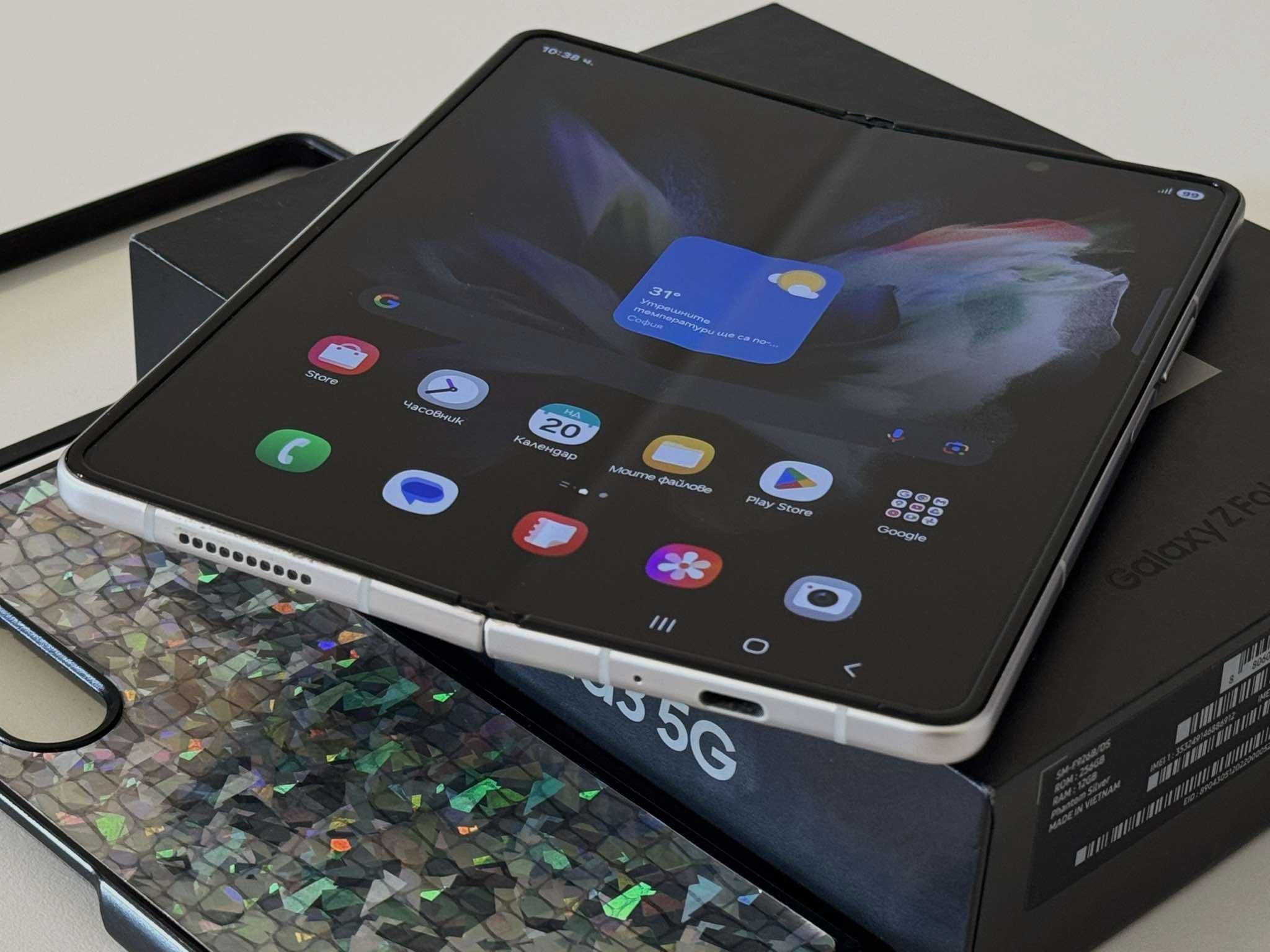 Бартер!Oтличн! Galaxy Fold 3 256/12GB Phantom SIlver (Сив)