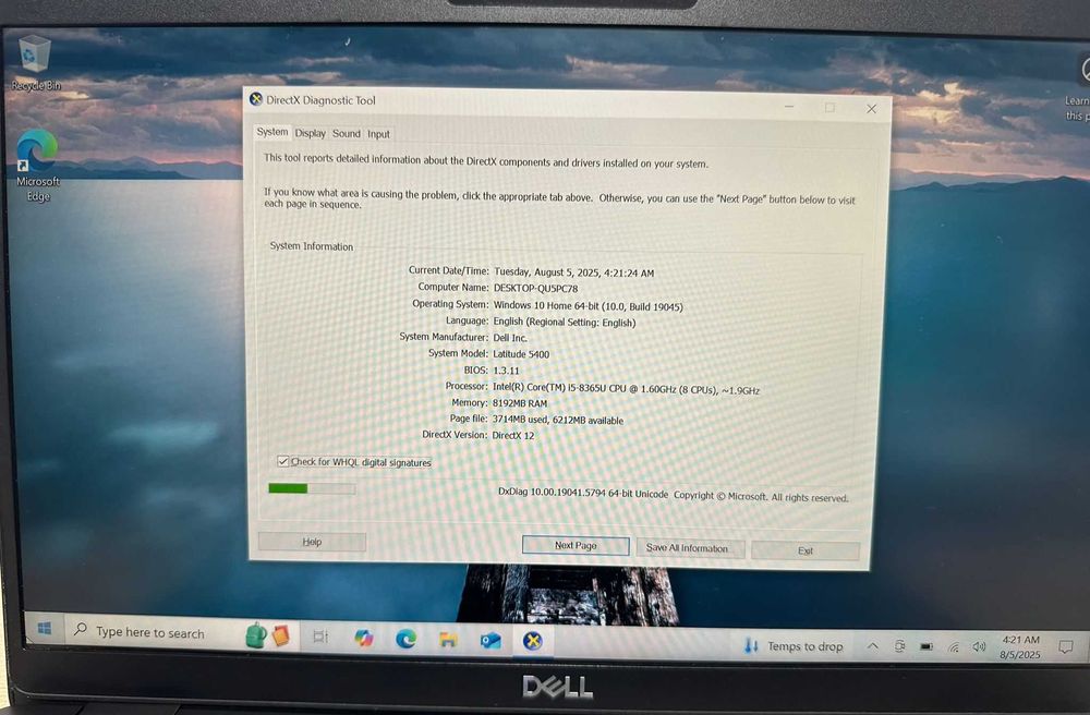 Laptop Dell Latitude 5400 i5 8365u Touch Screen ProMax Amanet