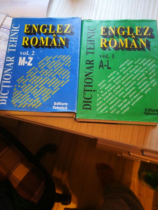 Dicționar englez - roman tehnic 2 volume