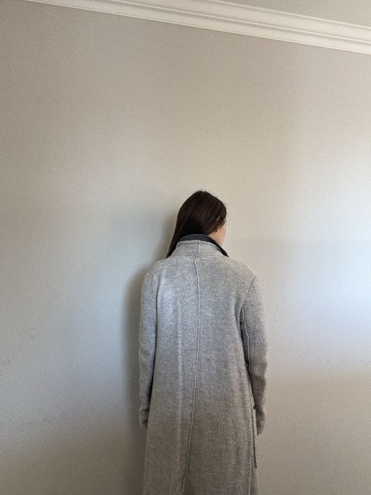 Светло сиво палто ZARA - XS