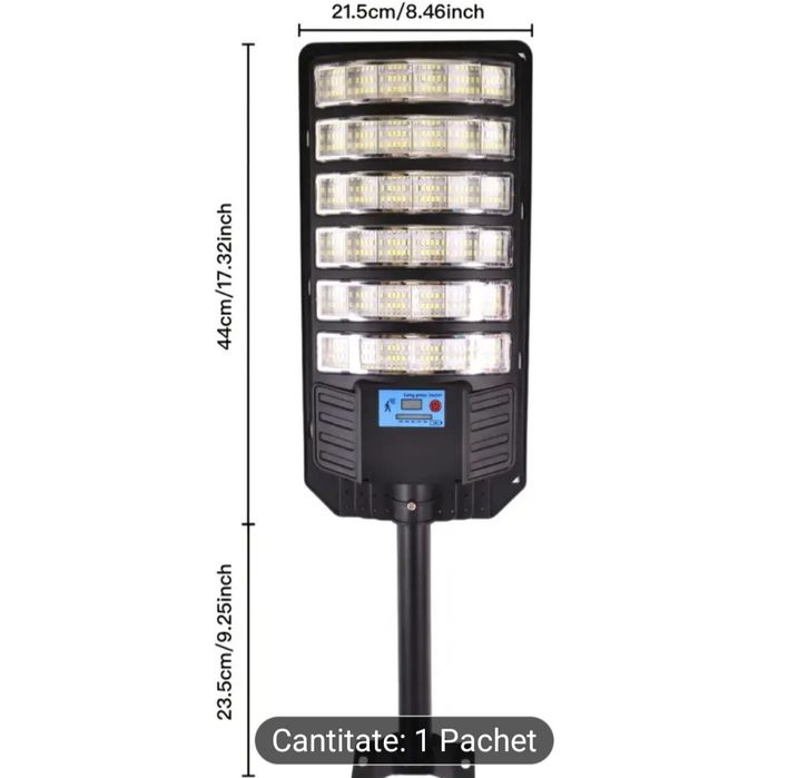 Lampa solara cu senzor de inductie