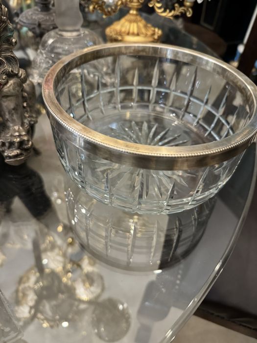 Bol Cristal - montat in Ag- Art Deco