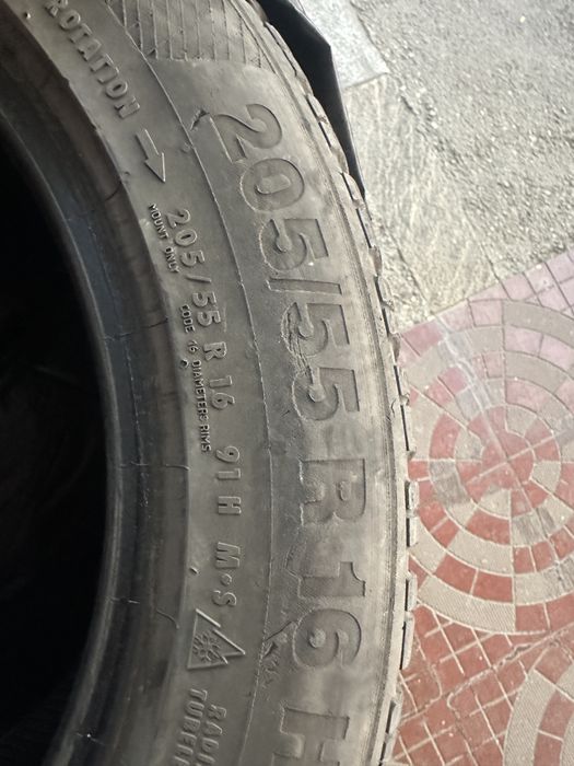 4 броя зимни гуми 205/55/16 Continental Wintercontact TS 850