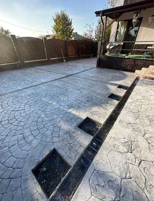 Beton amprentat la pret accesibil