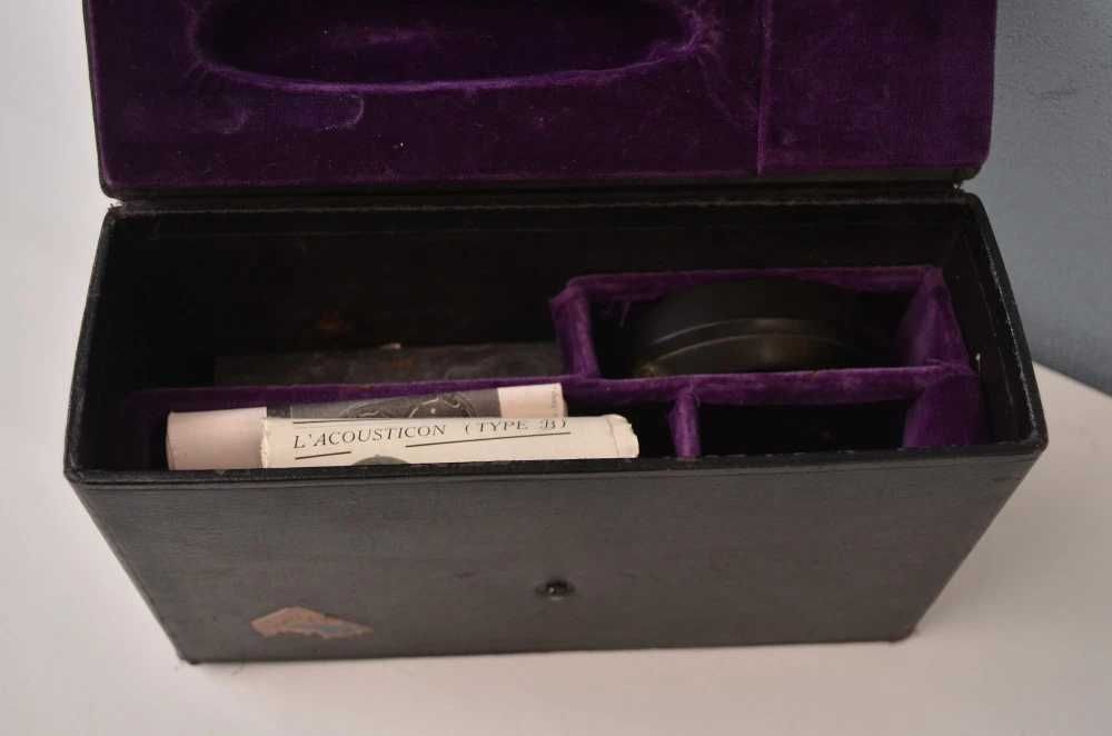 Aparat vechi auditiv bakelita acustic interbelica Acousticon London