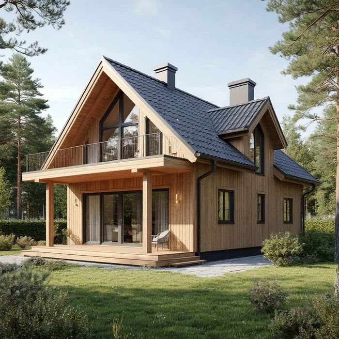 Дома на заказ в металлическом каркасе.