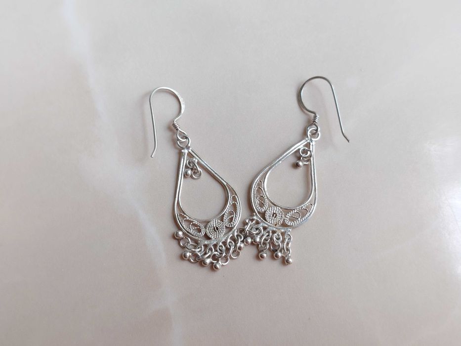 Cercei din argint  balinezi