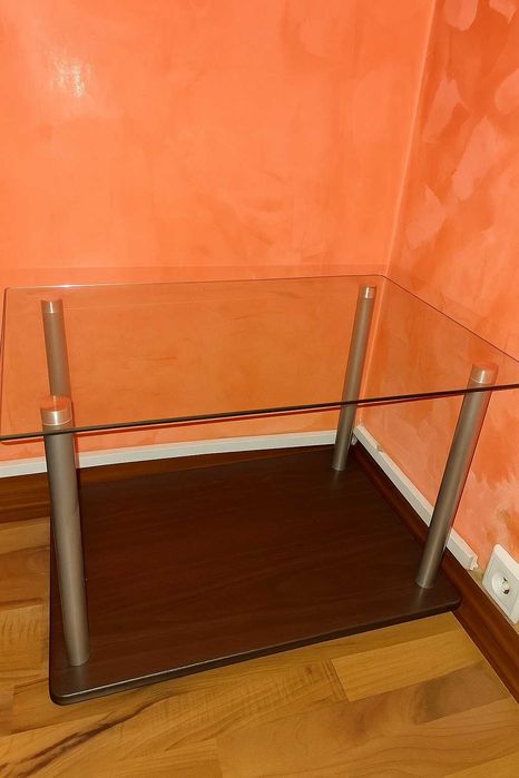 Masuta de cafea sticla si pal