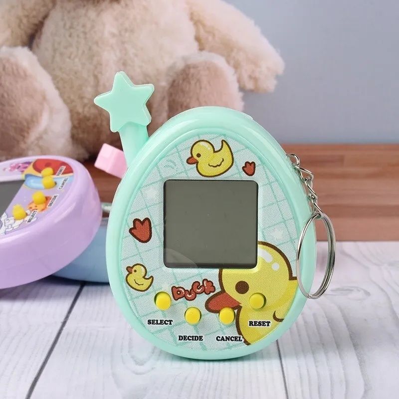 Tamagotchi animăluțe virtuale, cutie mare în formă de casă, cu breloc