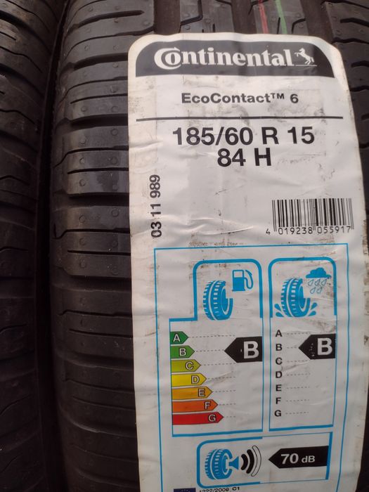 Нови 2бр.185/60/15 Continental EC6 dot0221