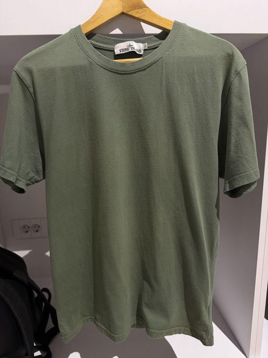 Tricou stone island verde barbati marimea M slim