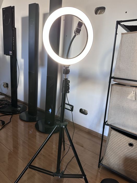 ring light, 3 lumini si telecomanda