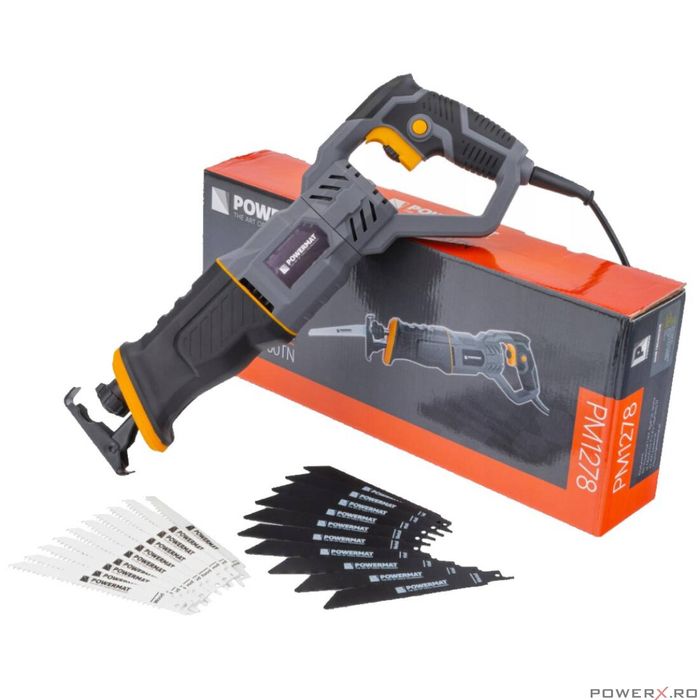 Fierastrau tip sabie, electric, 1800 W, 20 lame SDS incluse, Powermat