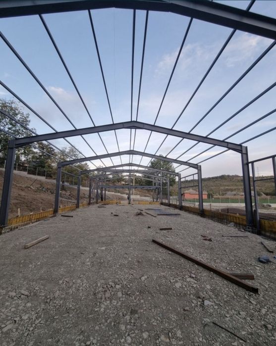 Super oferta  hala 10x25x4  ipe de 160 cu montaj