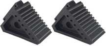 Set 2 cale blocare roti, 20 x 15 x 10 cm, cauciuc, negre