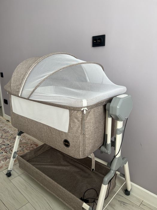 Детская электрическая колыбель-люлка Kidilo с укачиванием и музыкой