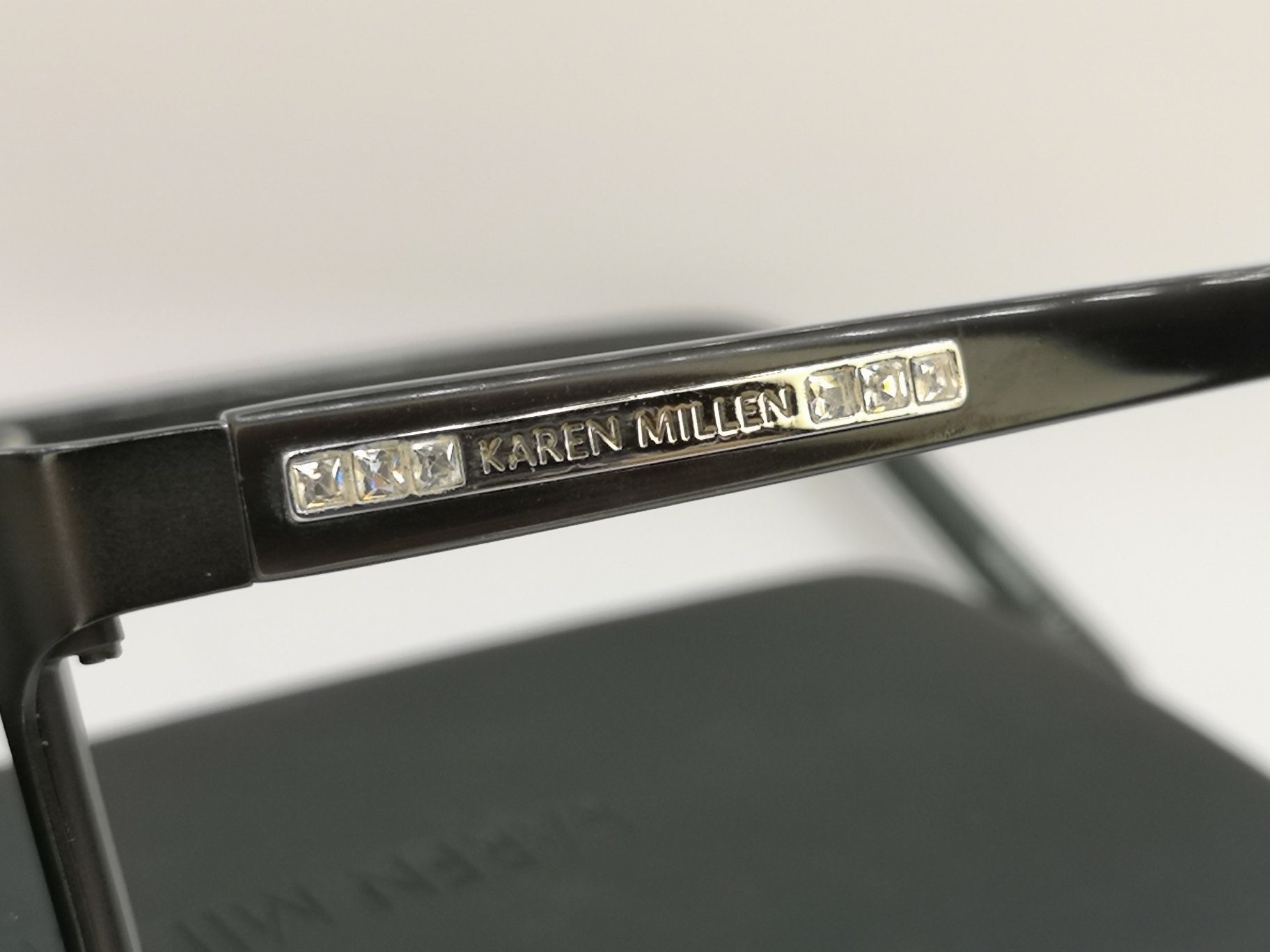 Karen Millen KM47 51mm 16-135 рамка, дамски диоптрични очила с камъчет