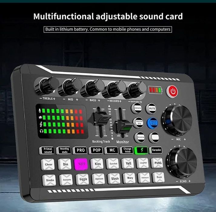 Consola DJ , Mixer audio cu efecte de sunet și Bluetooth 5.0 Receiver