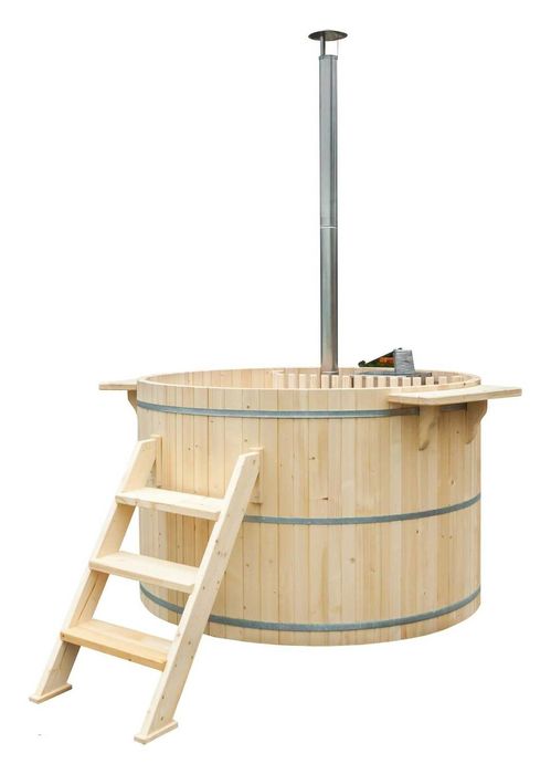 Ciubar din Lemn cu Soba inox pentru apa sarata de la ciubarar.ro