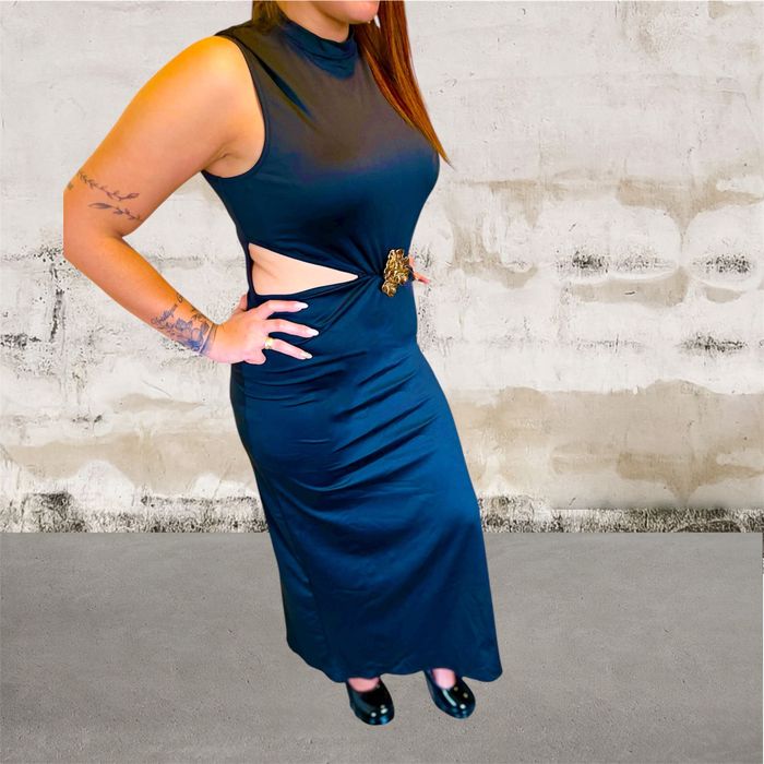 Черна рокля “ русалка “ дълга официална рокля с ключалка