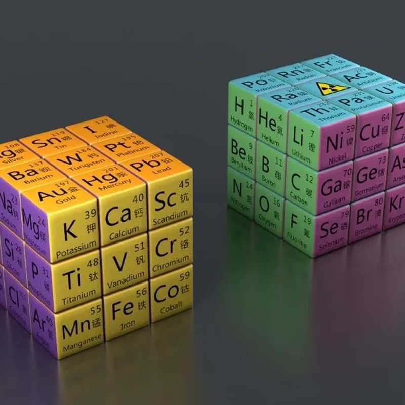 Cub Rubik Einstein: Chimie. Rapid, ușor, stickerless. De colecție.