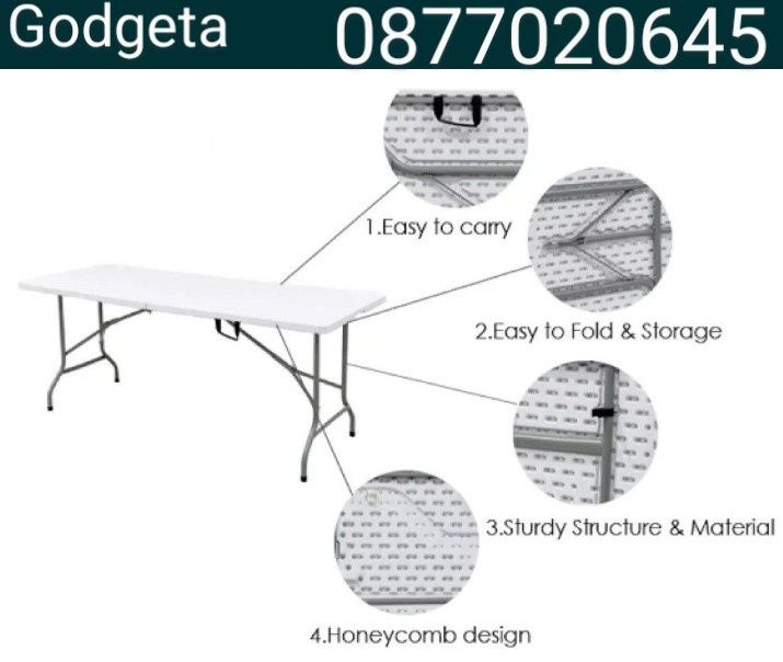 Маса за кетъринг и къмпинг 180/73 см. згъваема лесно преносимаа