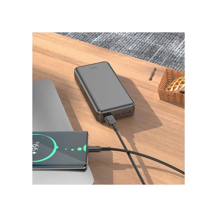 Baterie Externa Hoco, 2xUSB-A, 20.000 MAh, Black