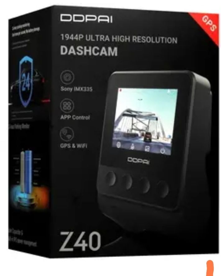 Видеорегистратор Xiaomi DDPAI Z40 с GPS,  до 128г