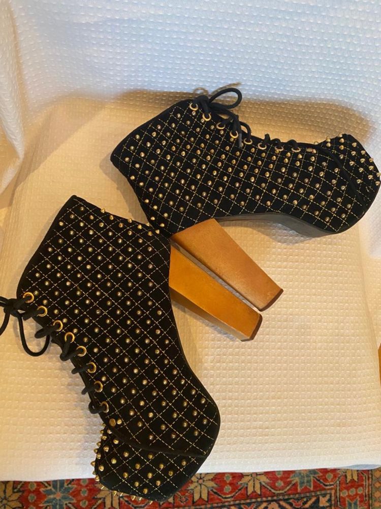 Ghete Tinte 37 piele Jeffrey Campbell