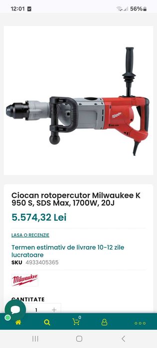 Rotopercutor Milwaukee K950S