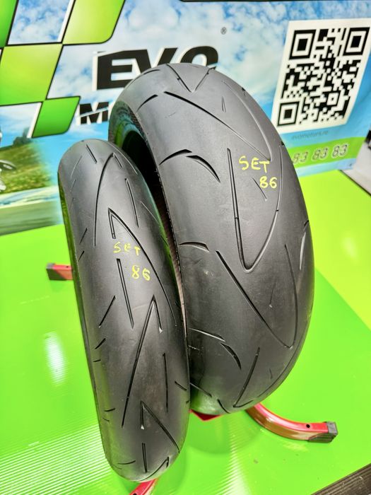 Set Anvelope Moto 120 70 17 si 190 55 17 Continental attack 2024 Set86