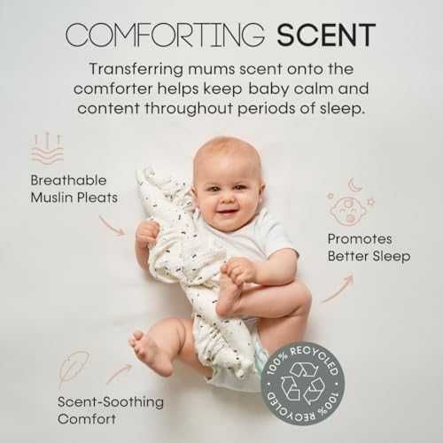 Нов Успокоител за бебе с органичен муселин – безопасен подарък играчка